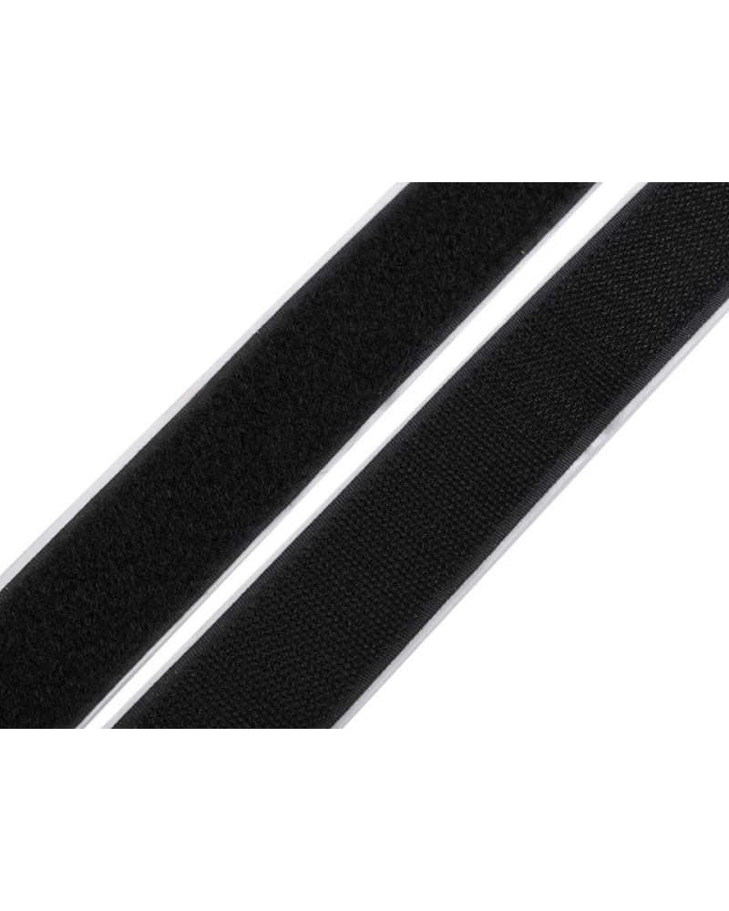 Bandă arici autoadezivă, complet (puf + scai), 30 mm - 1 m | Mimib