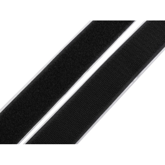Bandă arici autoadezivă, complet (puf + scai), 30 mm - 1 m | Mimib