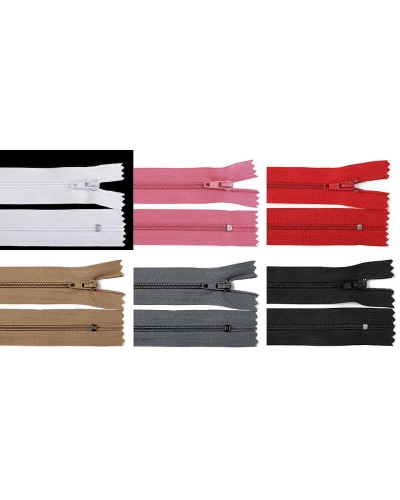 Fermoar spiralat nedetașabil cu atoblocare, No 3 lungime 12 cm - 1 buc. | Mimib