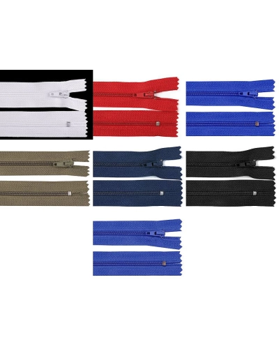 Fermoar spiralat nedetașabil cu atoblocare, No 3 lungime 14 cm - 1 buc. | Mimib