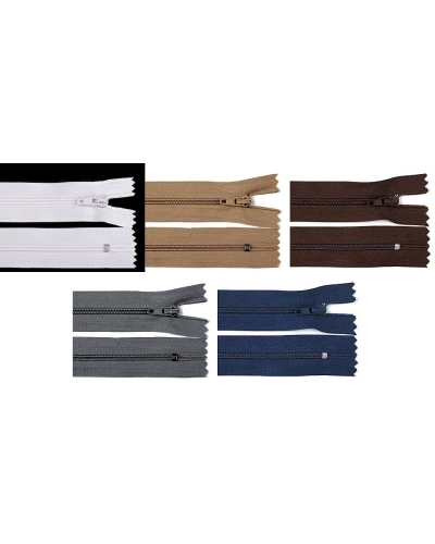 Fermoar spiralat nedetașabil cu atoblocare, No 3 lungime 16 cm - 1 buc. | Mimib