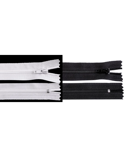 Fermoar spiralat nedetașabil cu atoblocare, No 3 lungime 18 cm - 1 buc. | Mimib