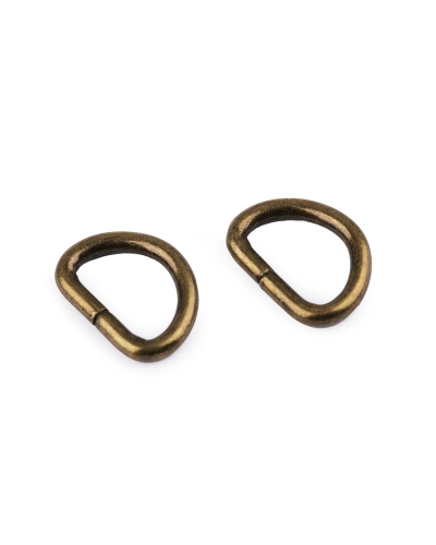 Inel metalic tip D, lățime 15 mm - 10 buc. | Mimib