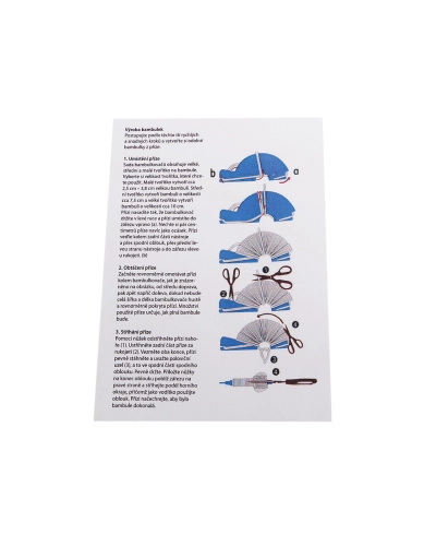 Set confecţionat pompoane, 3 dimeniuni - 1 set | Mimib