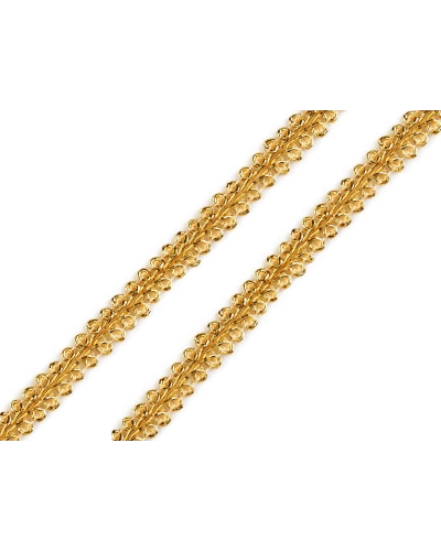 Galon decorativ cu fir metalic, lățime 7 mm - 13.5 m | Mimib