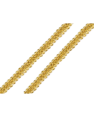 Galon decorativ cu fir metalic, lățime 7 mm - 13.5 m | Mimib
