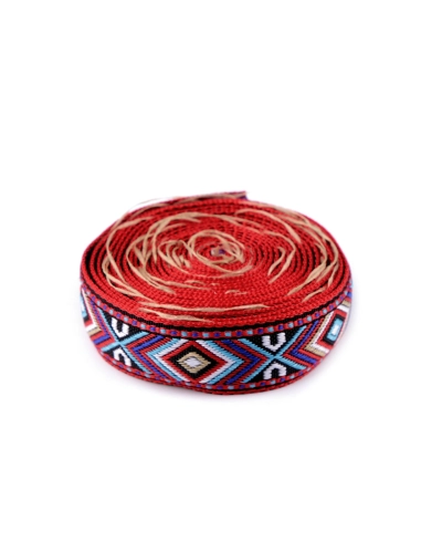 Panglică țesută, motiv indian, lățime 16 mm - 1 m | Mimib