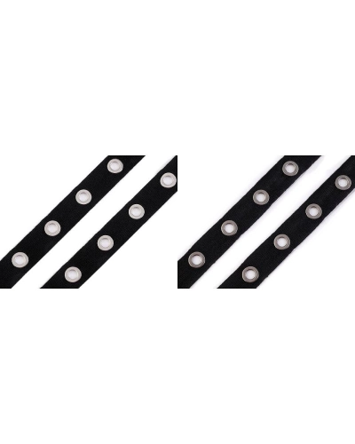 Bandă bumbac cu ocheți metalici, lățime 24 mm - 9 m | Mimib