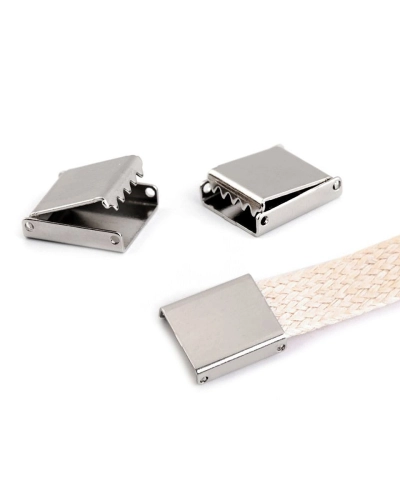 Kovová koncovka na plochú šnúru šírka 10 mm - 10 ks | Mimib