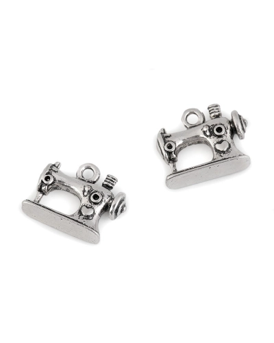 Prívesok šijací stroj 13x16 mm - 4 ks | Mimib