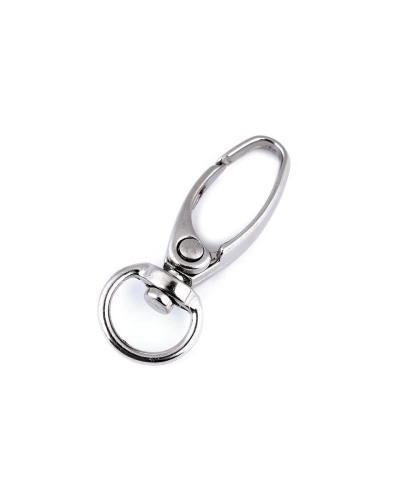 Kovová karabína otočná, prievlak 9 mm - 5 ks | Mimib