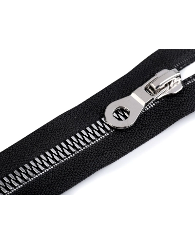 Kostený zips, imitácia kovu No 8 dĺžka 70 cm bundový - 1 ks | Mimib