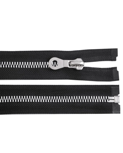 Kostený zips, imitácia kovu No 8 dĺžka 70 cm bundový - 1 ks | Mimib