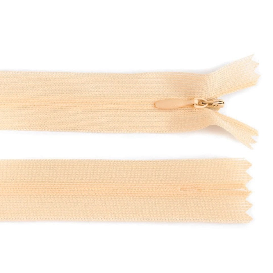 Špirálový zips skrytý No 3 dĺžka 60 cm dederon - 1 ks | Mimib