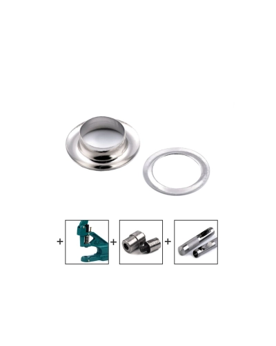 Ocheți metalici inoxidabili, Ø10 mm - 10 pereche | Mimib