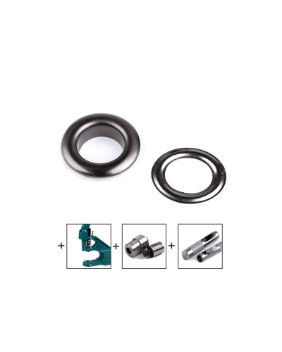 Ocheți metalici, Ø12 mm - 10 pereche | Mimib