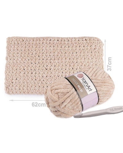 Fir de tricotat plușat Dolce Maxi, 200 g - 1 buc. | Mimib
