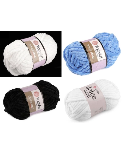 Fir de tricotat plușat Dolce Maxi, 200 g - 1 buc. | Mimib