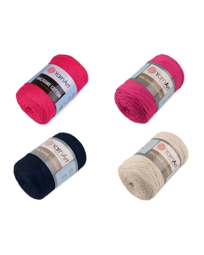 Fir de tricotat Macrame Cotton, 250 g - 1 buc. | Mimib