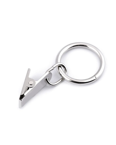 Inele cu clips pentru perdele, Ø25 mm - 20 buc. | Mimib