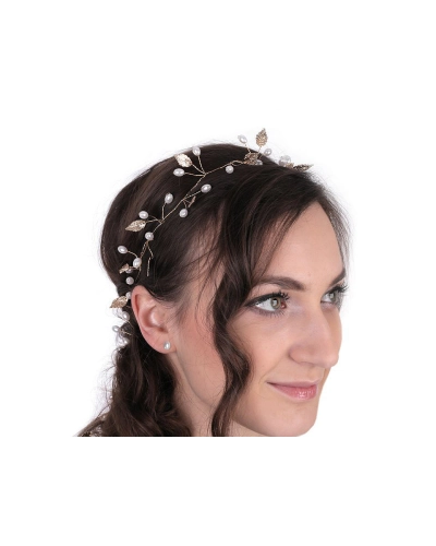Accesoriu de păr cu perle - 1 buc. | Mimib