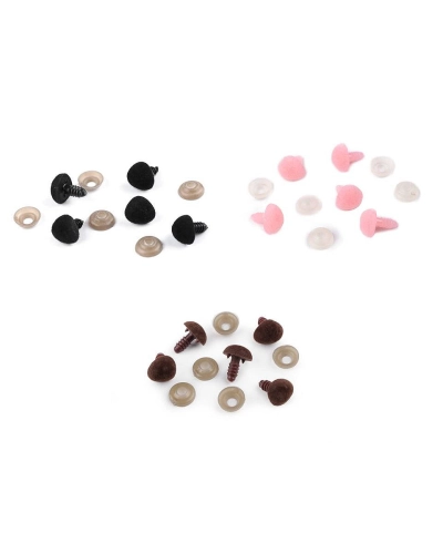 Nas pentru jucării cu dispozitiv de siguranță, 14x15 mm - 5 set | Mimib