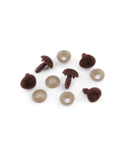 Nas pentru jucării cu dispozitiv de siguranță, 14x15 mm - 5 set | Mimib