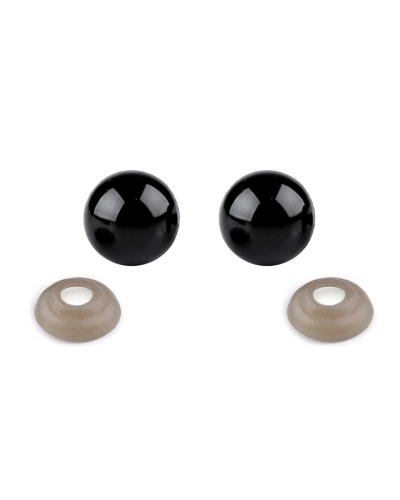 Ochi pentru jucării cu dispozitiv de siguranță, Ø12 mm - 10 set | Mimib