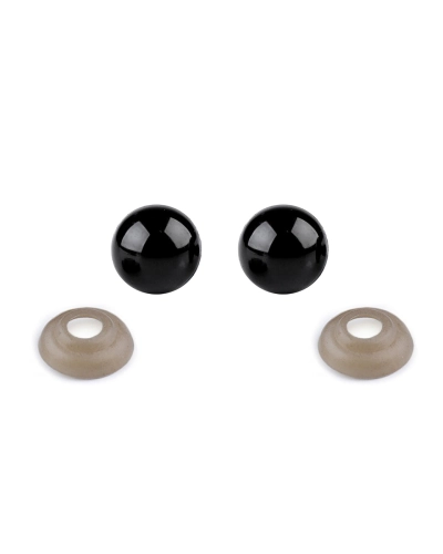 Ochi pentru jucării cu dispozitiv de siguranță, Ø10 mm - 10 set | Mimib
