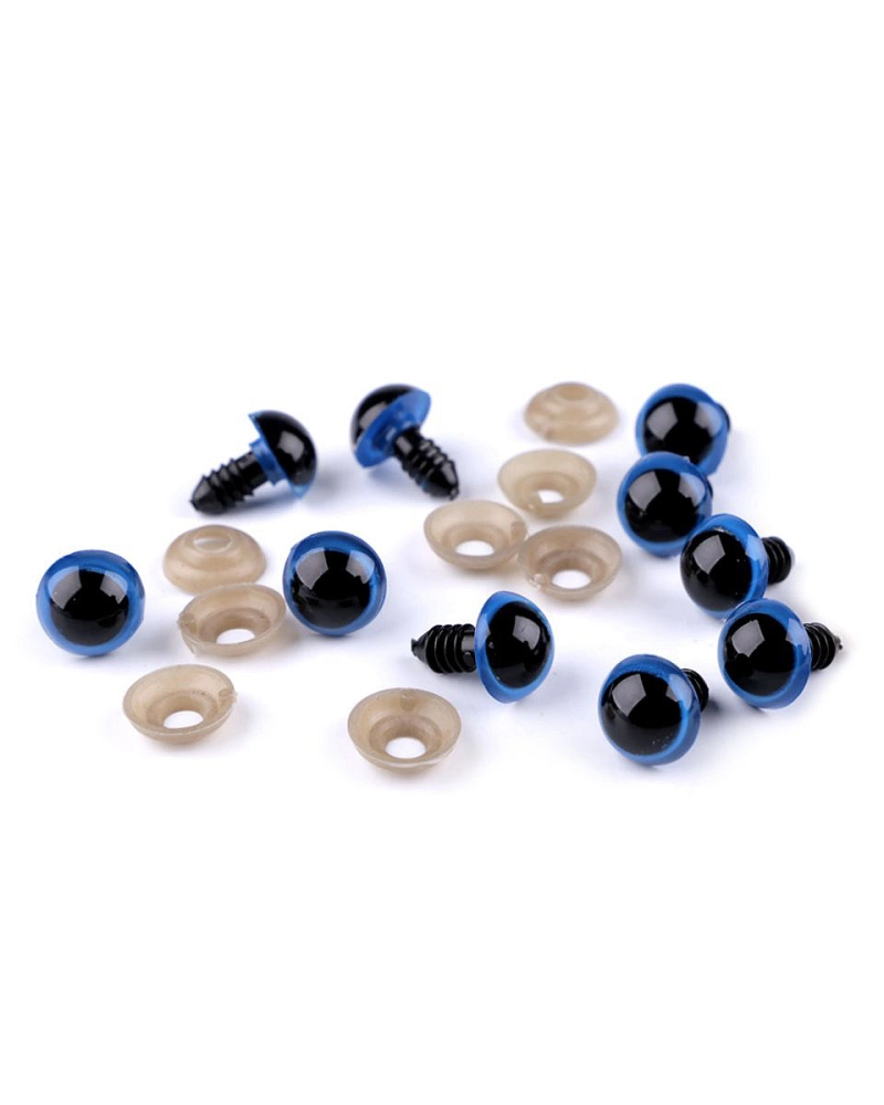 Ochi pentru jucării cu dispozitiv de siguranță, Ø14 mm - 10 set | Mimib