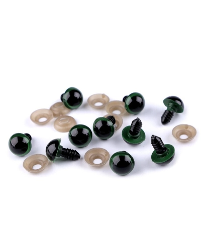 Ochi pentru jucării cu dispozitiv de siguranță, Ø14 mm - 10 set | Mimib