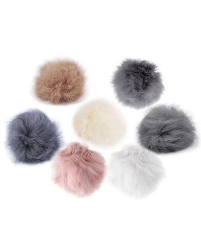 Pompon blană artificială, Ø4-6 cm - 1 buc. | Mimib