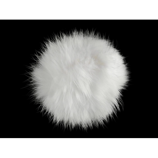 Pompon blană artificială, Ø4-6 cm - 1 buc. | Mimib