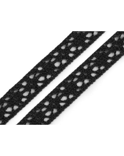Dantelă bumbac croşetată, lățime 11 mm - 22.5 m | Mimib
