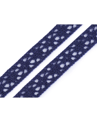 Dantelă bumbac croşetată, lățime 11 mm - 22.5 m | Mimib