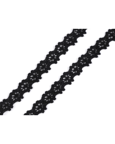 Dantelă bumbac croşetată, lățime 12 mm - 22.5 m | Mimib