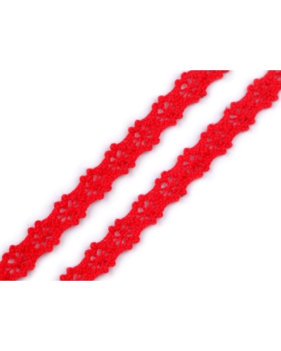 Dantelă bumbac croşetată, lățime 12 mm - 22.5 m | Mimib