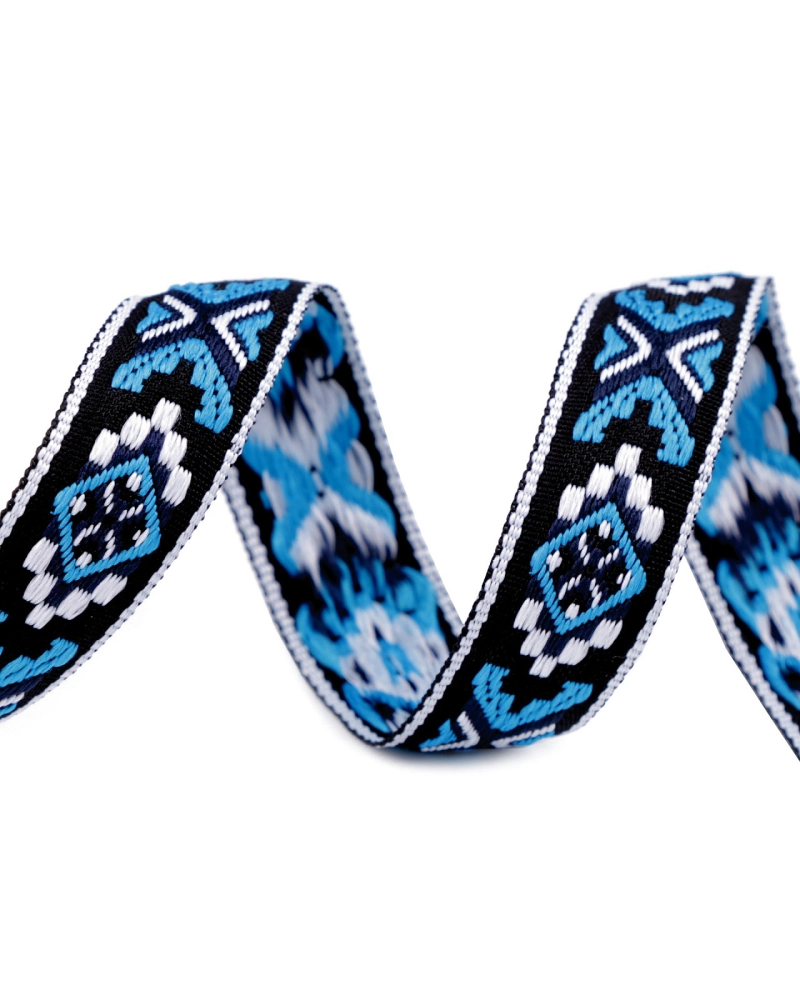 Bandă decorativă cu motiv indian, lățime 20 mm - 1 m | Mimib