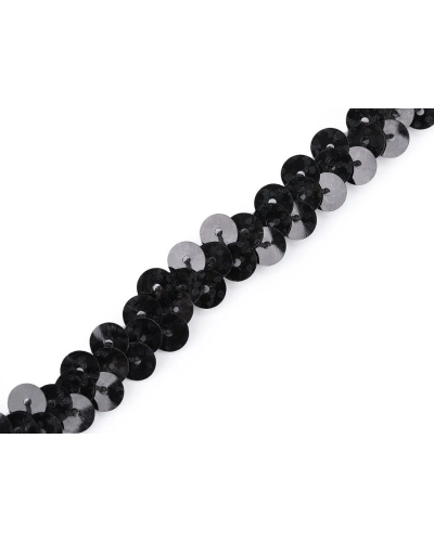 Bandă cu paiete elastică, lățime 10 mm - 1 m | Mimib