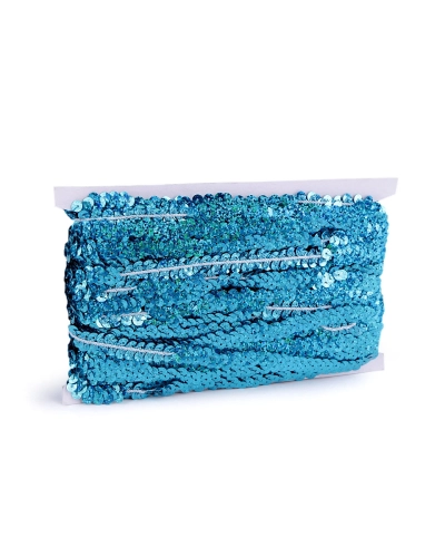 Bandă cu paiete elastică, lățime 10 mm - 1 m | Mimib