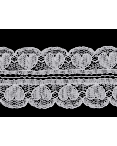 Dantelă sintetică, lățime 30 mm - 18 m | Mimib