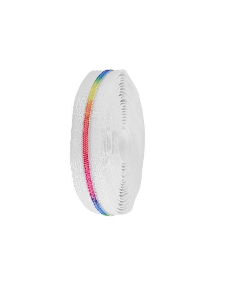 Fermoar spiralat metraj, efect curcubeu No 5 - 1 m | Mimib
