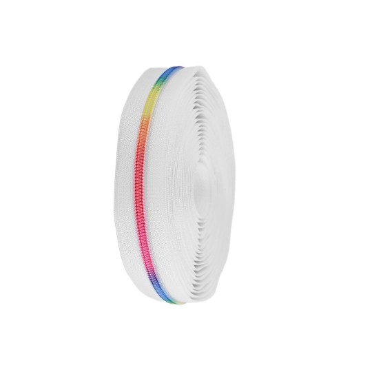 Fermoar spiralat metraj, efect curcubeu No 5 - 1 m | Mimib
