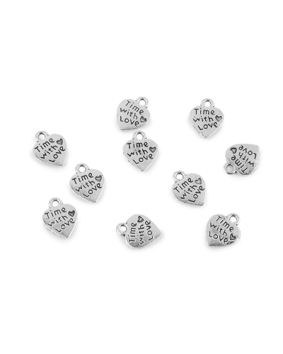 Pandantiv inimioară, 10x12 mm - 10 buc. | Mimib
