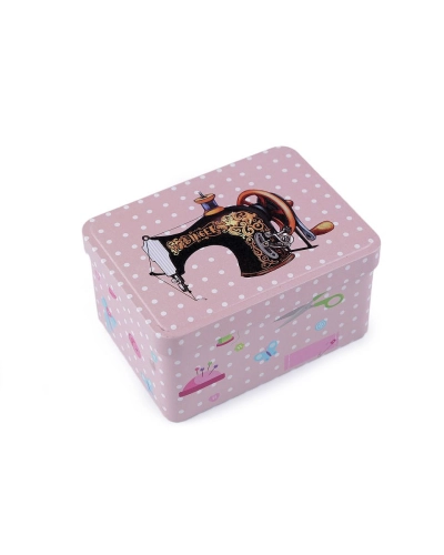 Cutie metalică pentru accesorii de cusut - 1 buc. | Mimib