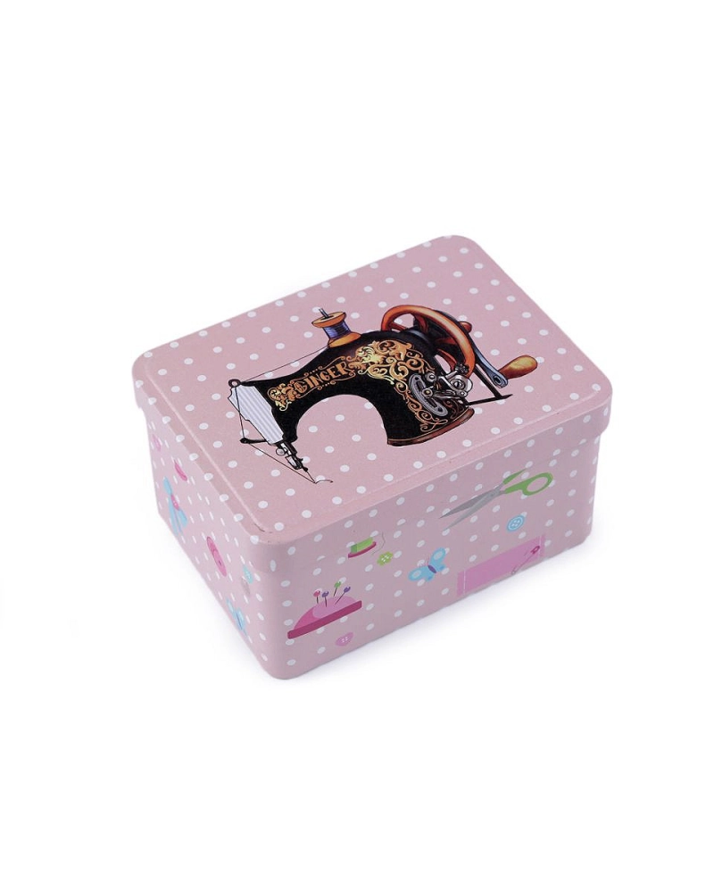 Cutie metalică pentru accesorii de cusut - 1 buc. | Mimib