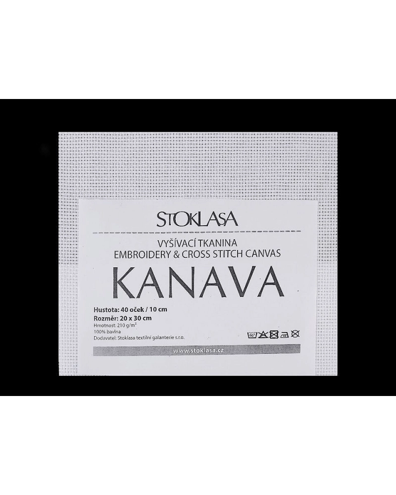 Etamină pentru brodat Kanava, 20x30 cm - 1 buc. | Mimib