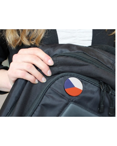 Insignă steag Czech Republic Flag, Ø3.5 cm - 1 buc. | Mimib