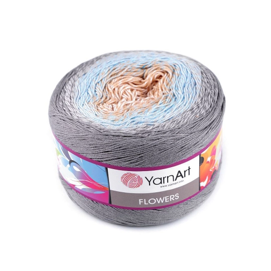 Fir de tricotat Flowers, 250 g - 1 buc. | Mimib