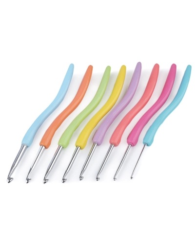 Set croșete cu mâner ergonomic - 1 set | Mimib